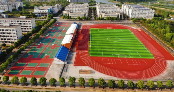 项目案例｜暨黄冈中学田径运动场及篮排球场维修改造项目(图2)