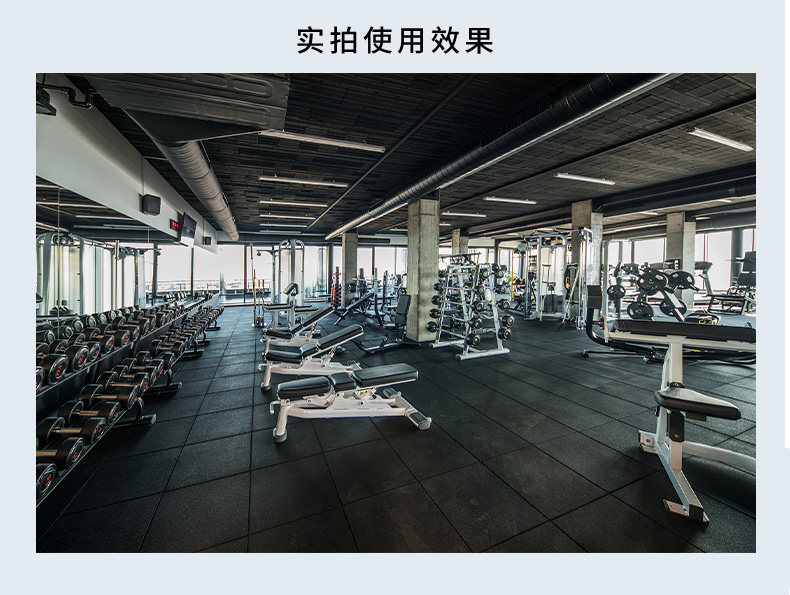 德国健身房橡胶地垫减震地胶运动防震隔音专用地板力量区室内家用(图28)