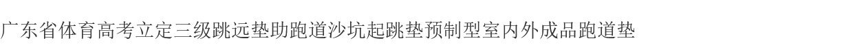 体育高考立定三级跳远垫助跑道沙坑起跳垫预制型室内外成品跑道垫(图1)