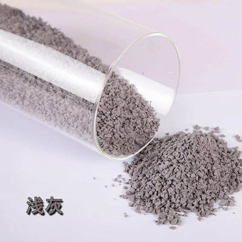 EPDM浅灰色颗粒25KG+专用胶水5KG